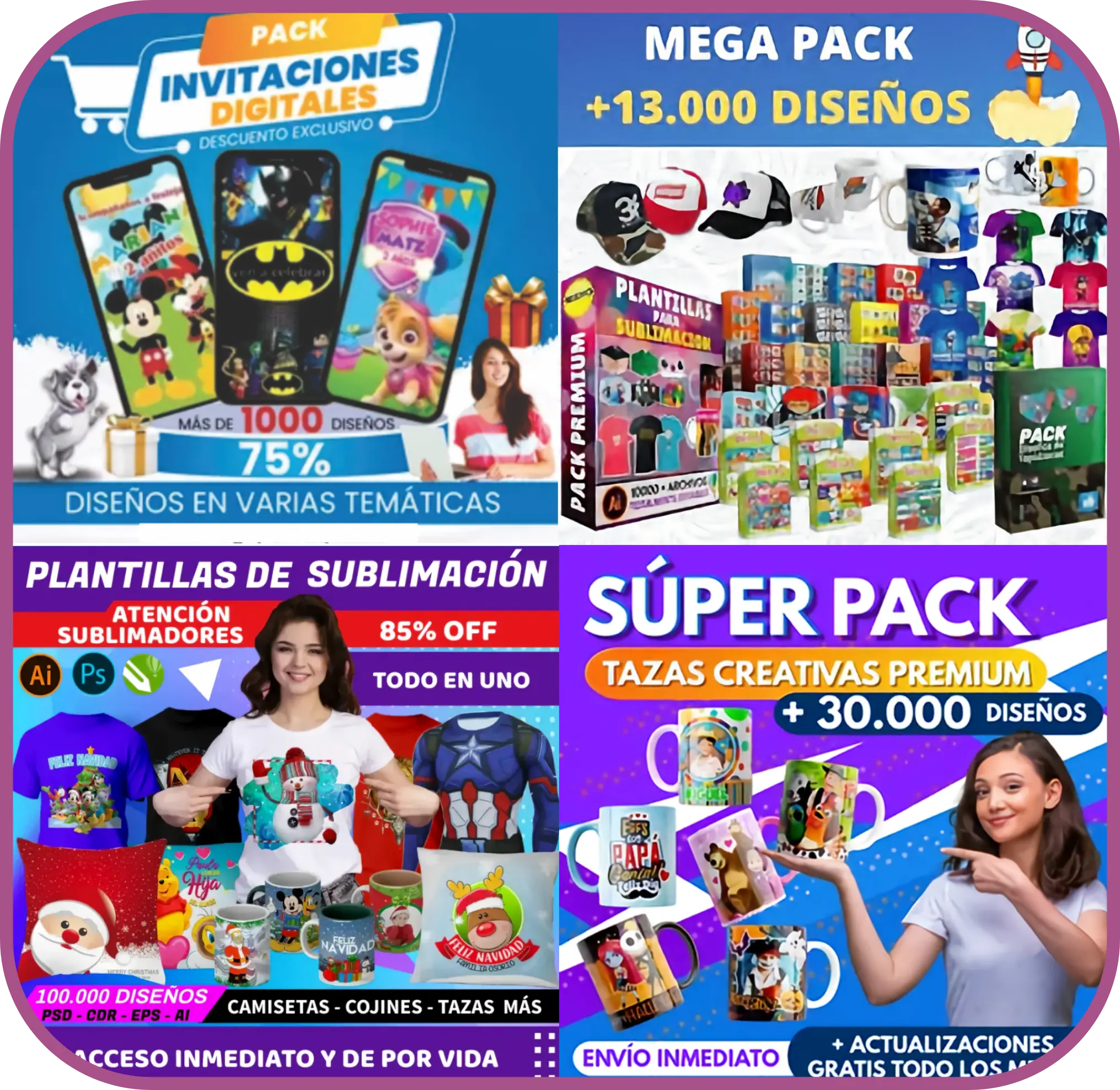 Mega pack de remeras