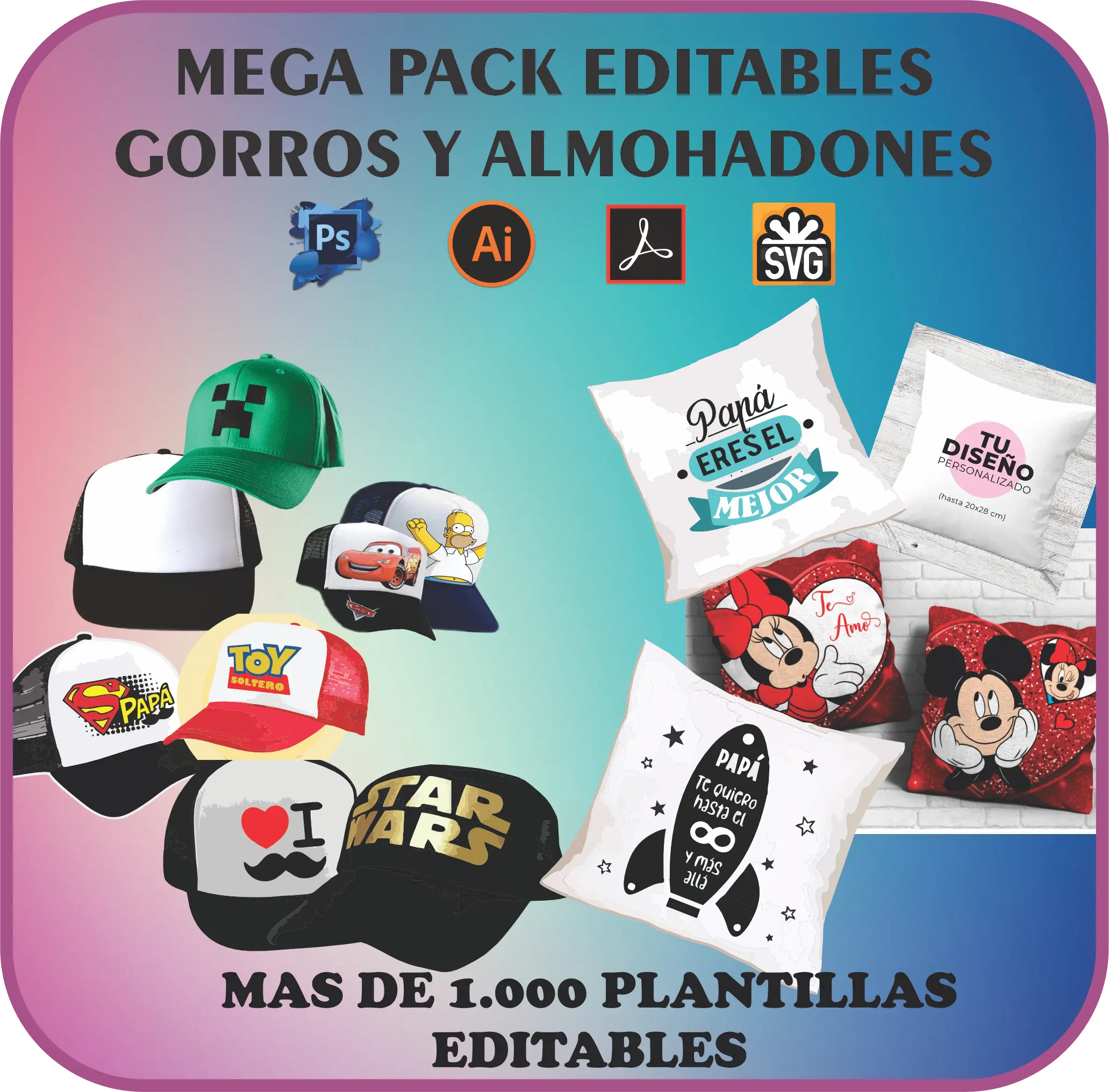 Mega pack de gorros